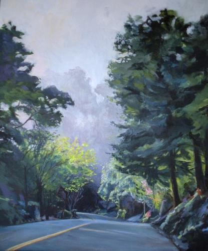 "Early Morning on Leimert" Acrylic on Canvas