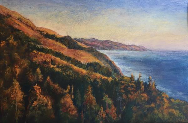 "From Post Ranch" Pastel on Paper