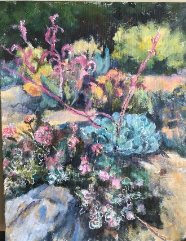 "Succulents 3" Ink and Watercolor