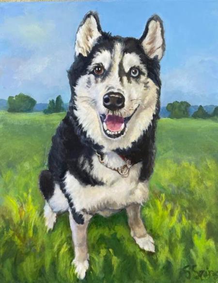 "Dexter" Acrylic on Canvas