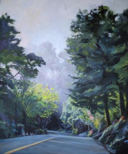 "Early Morning on Leimert" Acrylic on Canvas