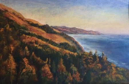 "From Post Ranch" Pastel on Paper