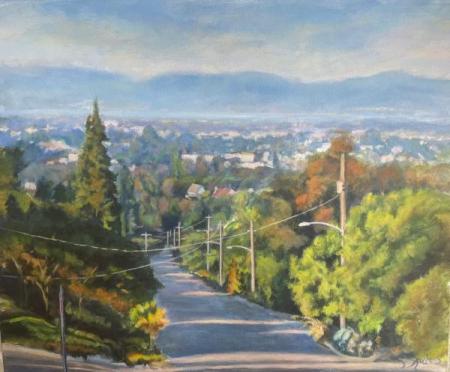 "Fruitvale & Funston" Acrylic on Canvas