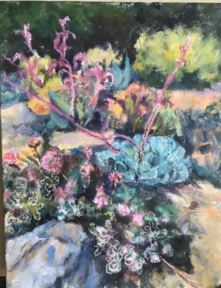 "Succulents 3" Ink and Watercolor